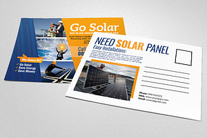 Solar Energy System Postcard