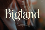 Bigland Elegant Serif Font, a Serif Font by Elegant Font (Thumbnail 1 of 8)
