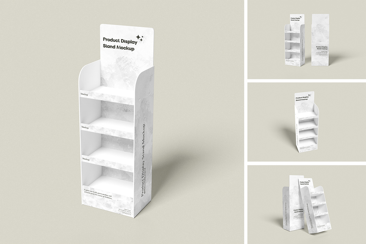 Product Display Stand Mockup, an Advertising Mockup by Twins_studio926 (Photo 1 of 5)
