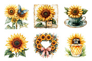 Sunflower Mother’s Day Clipart, an Illustration by SinaCreation (Thumbnail 2 of 5)