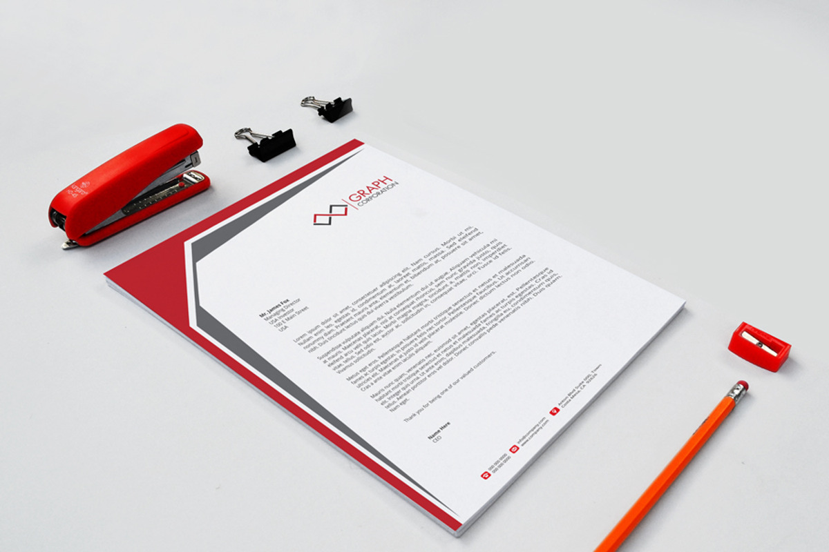 Letterhead, a Stationery Template by asimalikhan555 (Photo 8 of 8)
