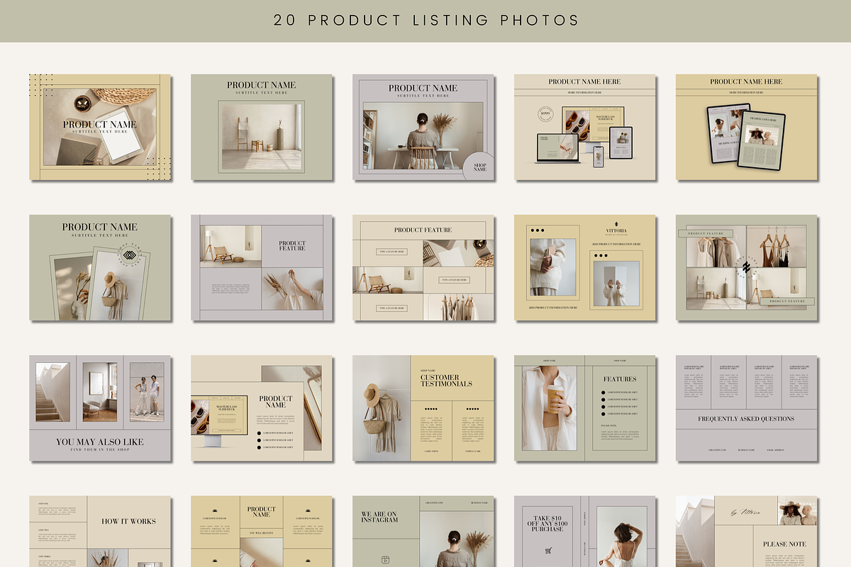 Etsy Shop Kit Branding Templates, a Branding & Logo Template by Branding Babe Co. (Photo 5 of 7)