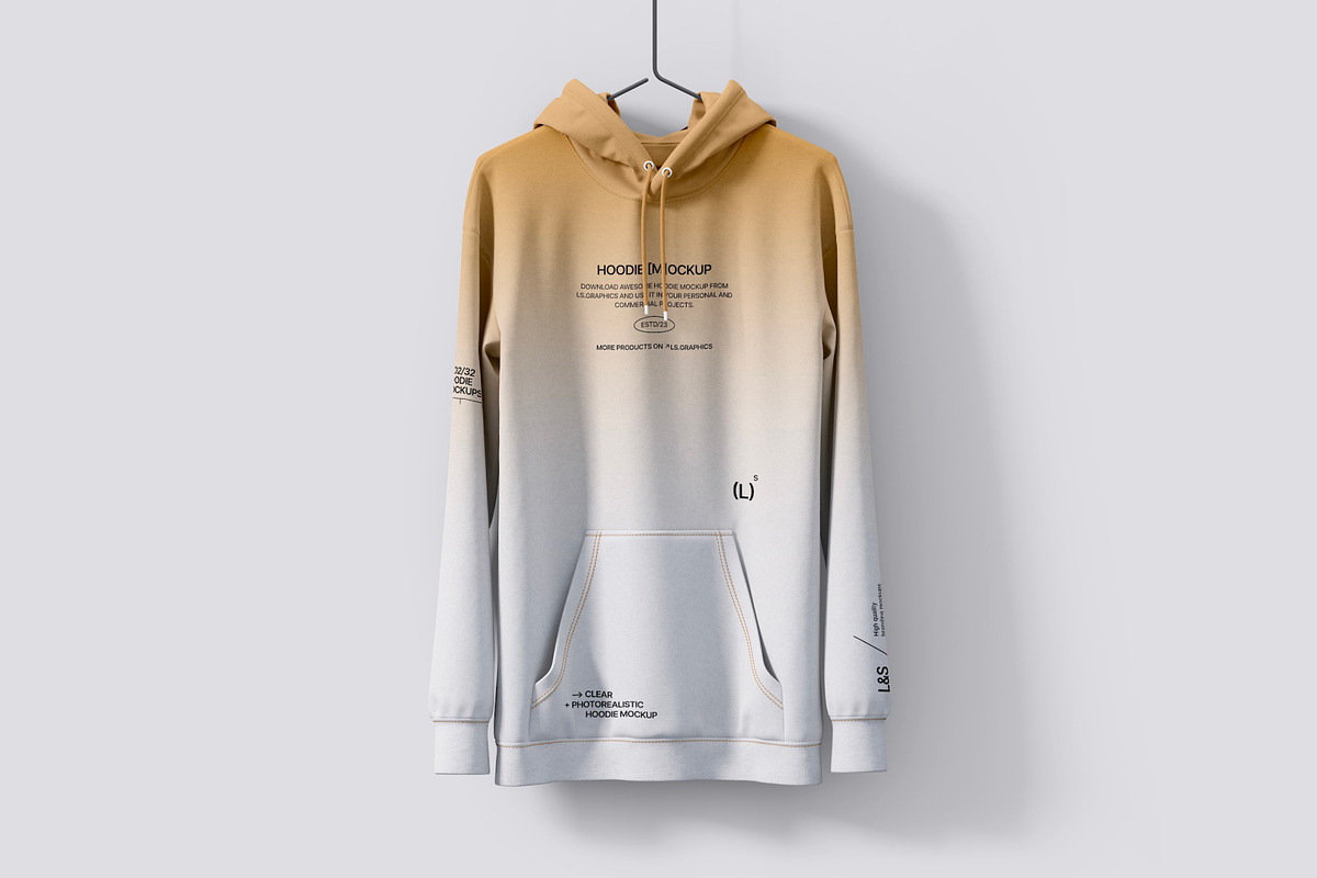 Hoodie and Sweatshirt Mockups, a Hoody Mockup by ls.graphics (Photo 8 of 9)