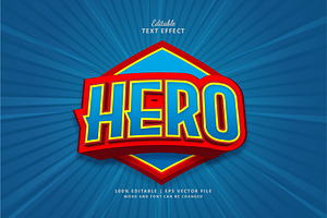 Text Effect Hero Logo Game