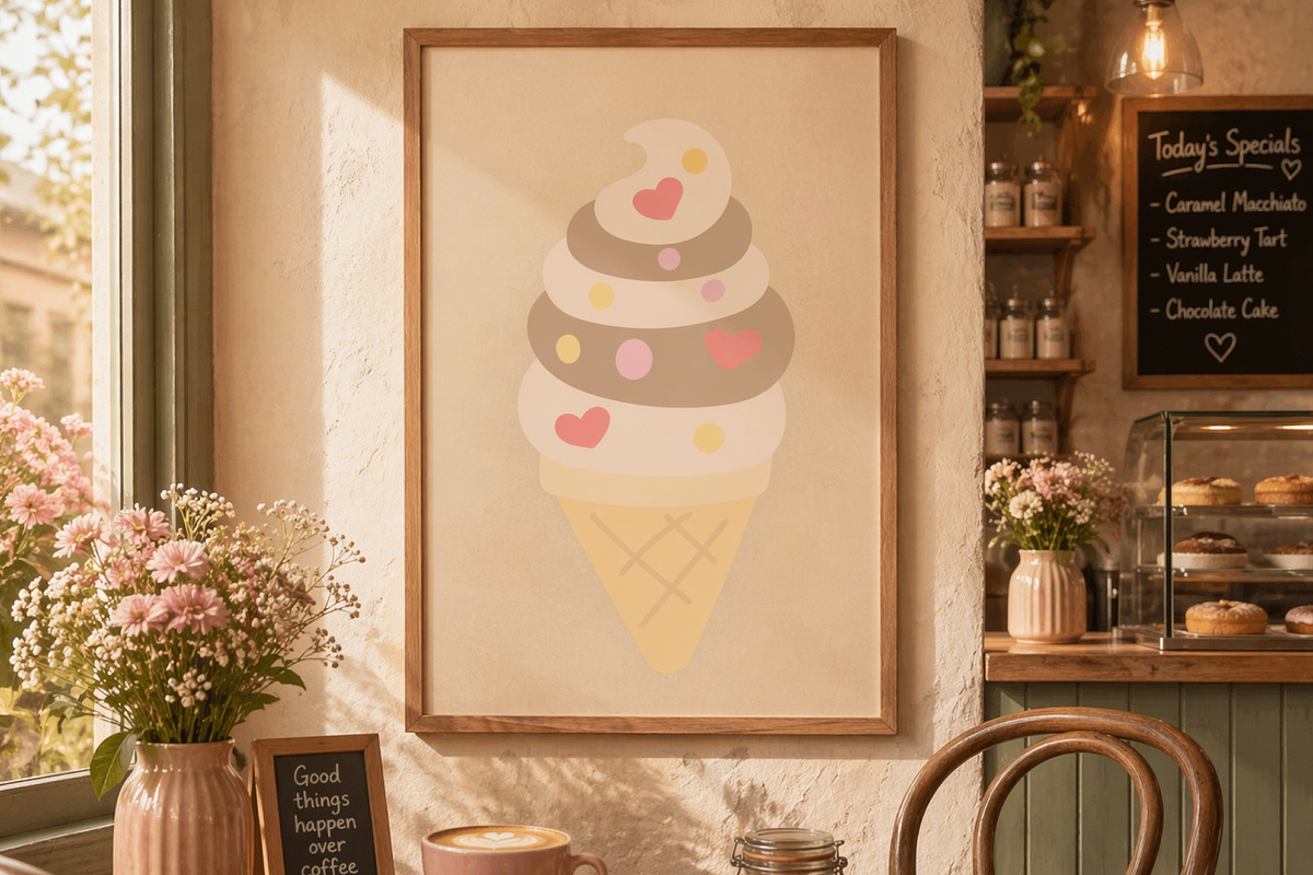 Pastel Ice Cream Clipart, a Food Illustration by Palau (Photo 5 of 10)