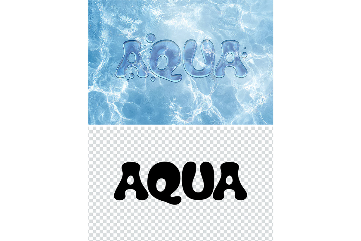 Pool Water Text Effect AI Generated preview 2