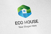 Eco House Logo, a Branding & Logo Template by aykutfiliz (Thumbnail 1 of 3)