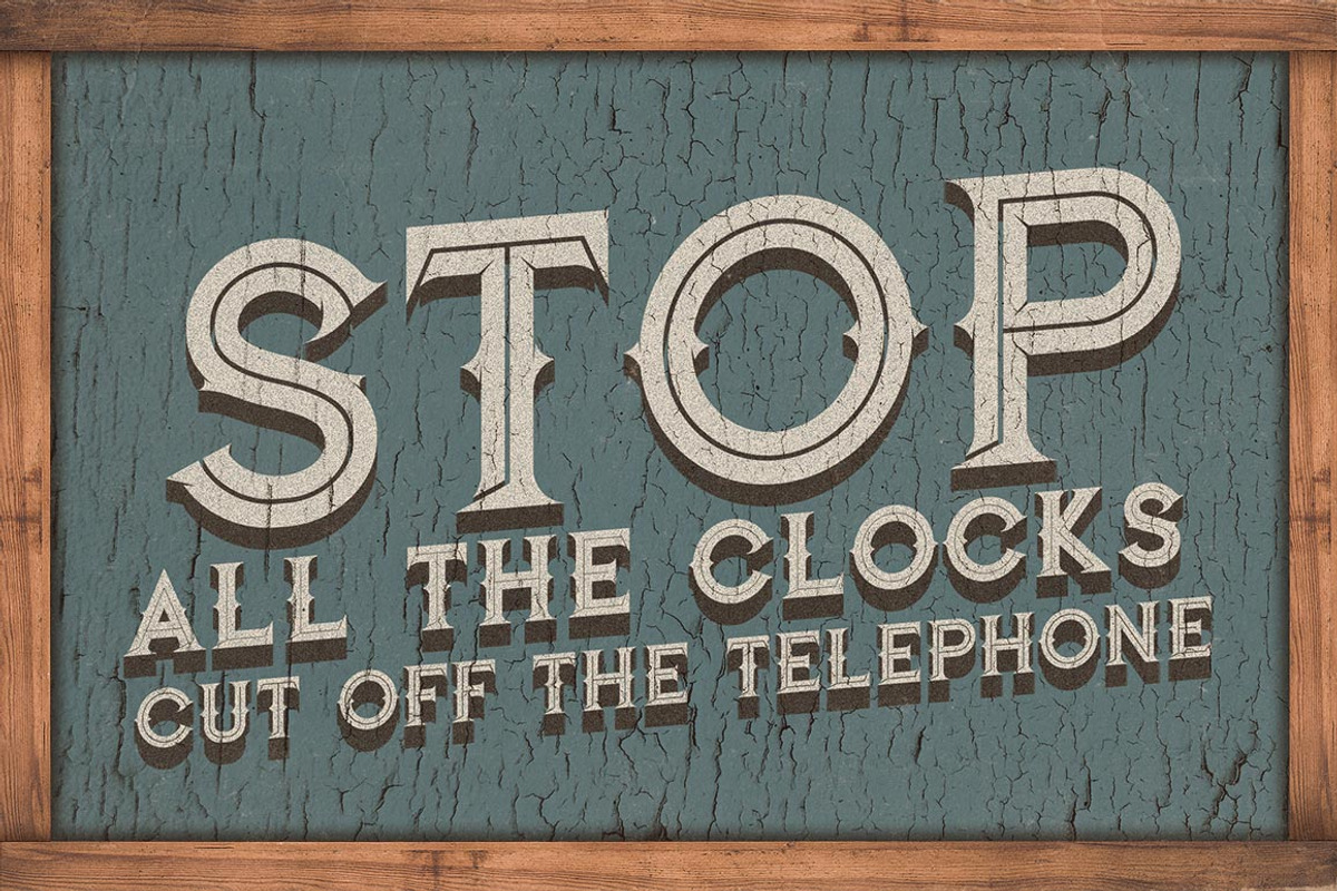 Jibril - Vintage Style Font preview 4