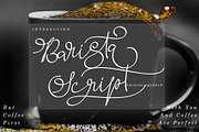 Barista Script, a Script Font by Aldedesign (Thumbnail 1 of 7)