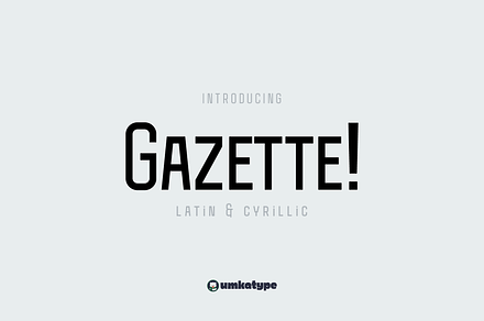 Gazette Display Font, a Sans Serif Font by alpercakici