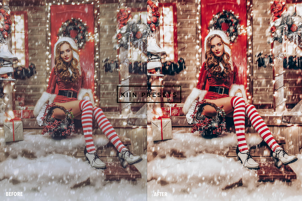 5 FESTIVE LIGHTROOM MOBILE PRESETS, an Action Add-On by KIIN Lightroom Presets (Photo 9 of 9)