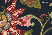 Bramble Jacobean Floral Pattern, a Pattern Graphic by Sonulkaster (Thumbnail 7 of 13)