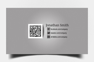 Black-Grey Personal Business Card