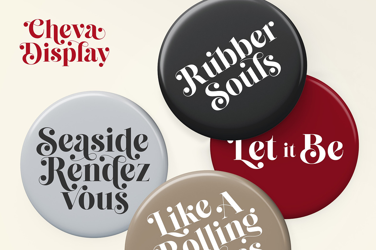 Cheva Display Serif Font, a Sans Serif Font by Letteralle Studios (Photo 3 of 9)