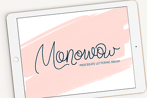 Monowow Procreate Lettering Brush