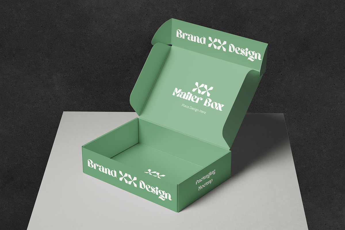 Mailer Box Mockup, a Packaging Mockup by DSNA Mockup (Photo 3 of 5)