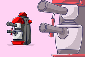 Coffee Maker Machine Illustration