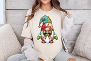 Christmas Patchwork Gnome PNG, an Illustration by Dream Creation (Thumbnail 2 of 5)
