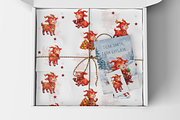 New Year Clipart Pack Fire Goat 2027, an Animal Illustration by lukodje (Thumbnail 6 of 7)