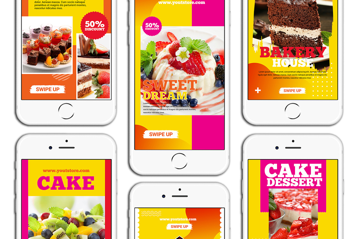 Food Instagram Story Canva Template, a Social Media Template by DreamColor (Photo 5 of 5)