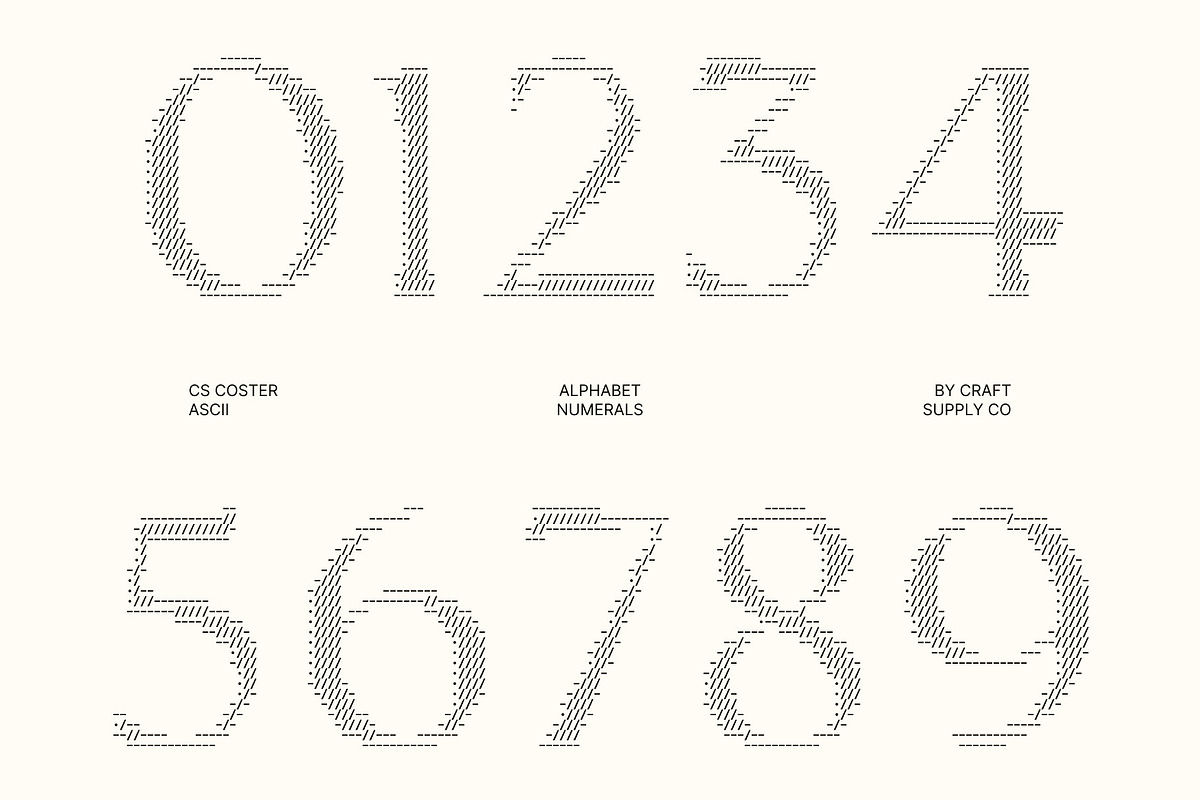 CS Coster Ascii, a Sans Serif Font by Craft Supply Co. (Photo 5 of 8)