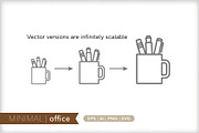 Minimal office icons, an Outline Icon by Picture Window (Thumbnail 4 of 5)