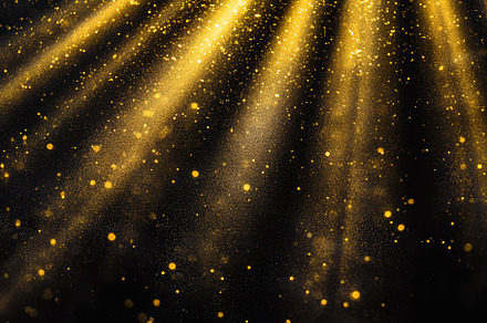 Abstract Golden Light Rays & Sparkle, a Background Photo by Virgo Studio