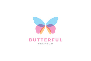 Animal Insect Butterfly Logo