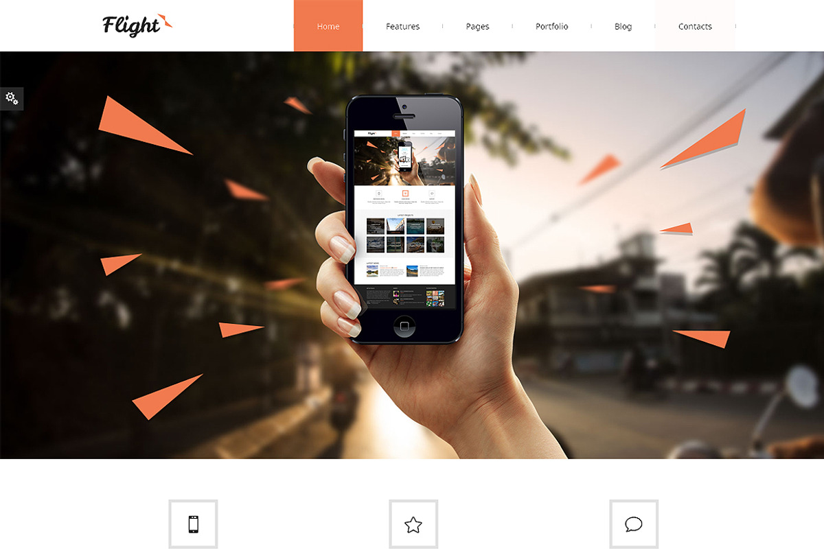 Flight Bootstrap Responsive Template, a Bootstrap Template by IceTemplates (Photo 1 of 3)