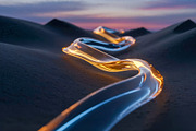 Abstract Glowing Light Streams, a Decorative Illustration by StockVerse Creative (Thumbnail 2 of 4)