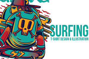 Surfing Illustration