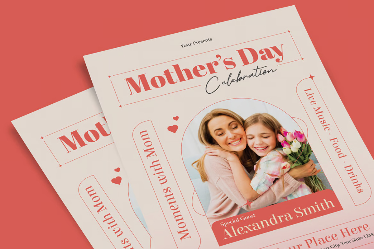 Mother's Day Celebration Flyer, a Flyer Template by UInstrument (Photo 4 of 4)