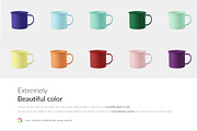 Enamel Camping Mugs Mock-ups, a Print Template by Apparel_Mockups (Thumbnail 3 of 4)