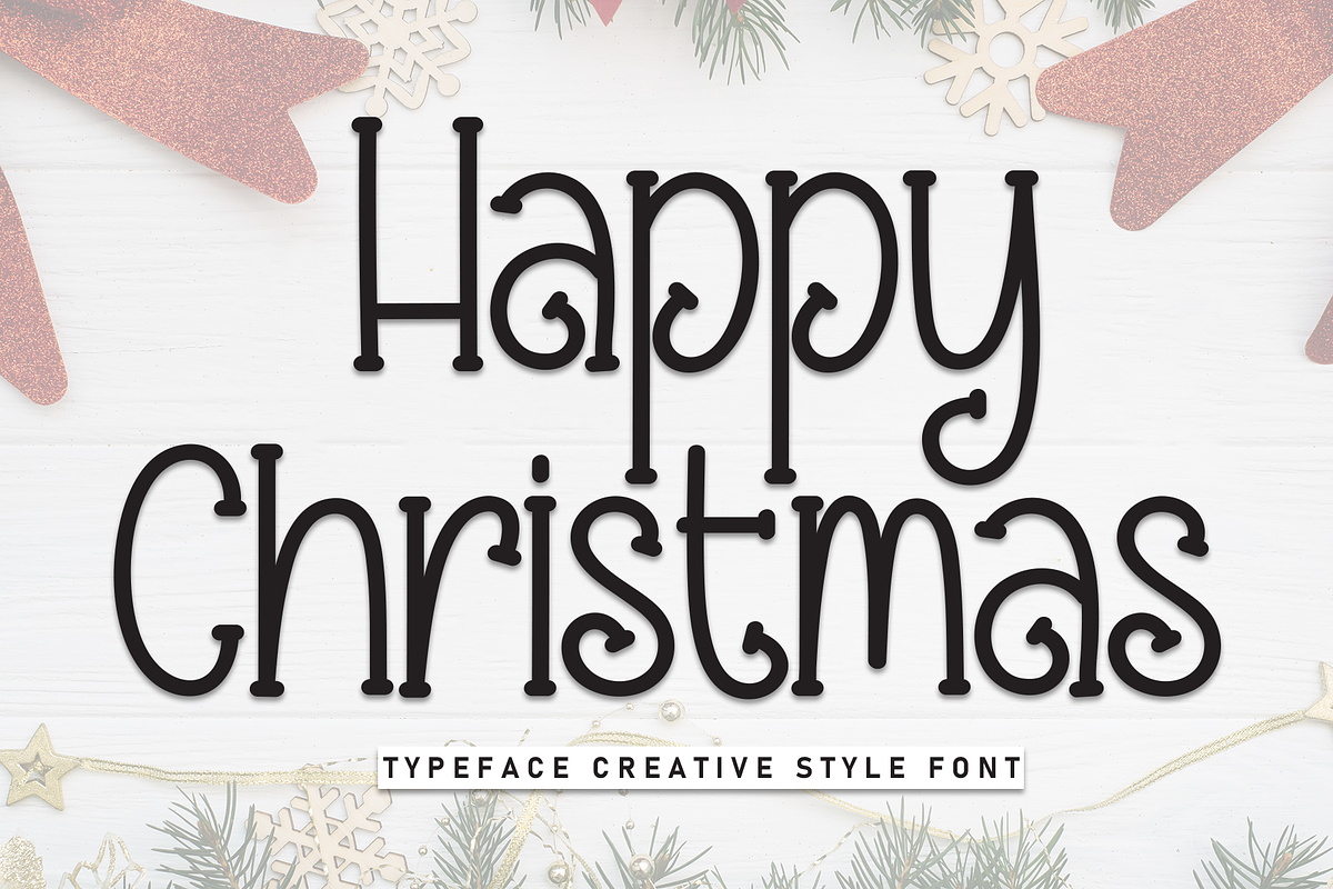 Happy Chistmas | Script Font, a Script Font by Scratchones (Photo 1 of 8)