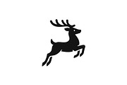 Minimalist Jumping Stag Logo, a Branding & Logo Template by Vectorium Studio (Thumbnail 1 of 2)
