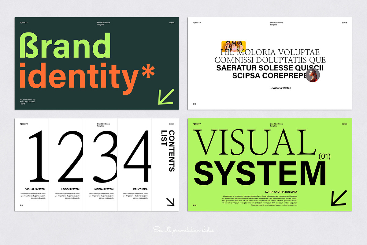 Brand Identity Guidelines Template, a Presentation Template by TemplatesForest (Photo 2 of 5)