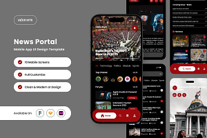 Briefo - News Portal App Design, an App Template by twinstd