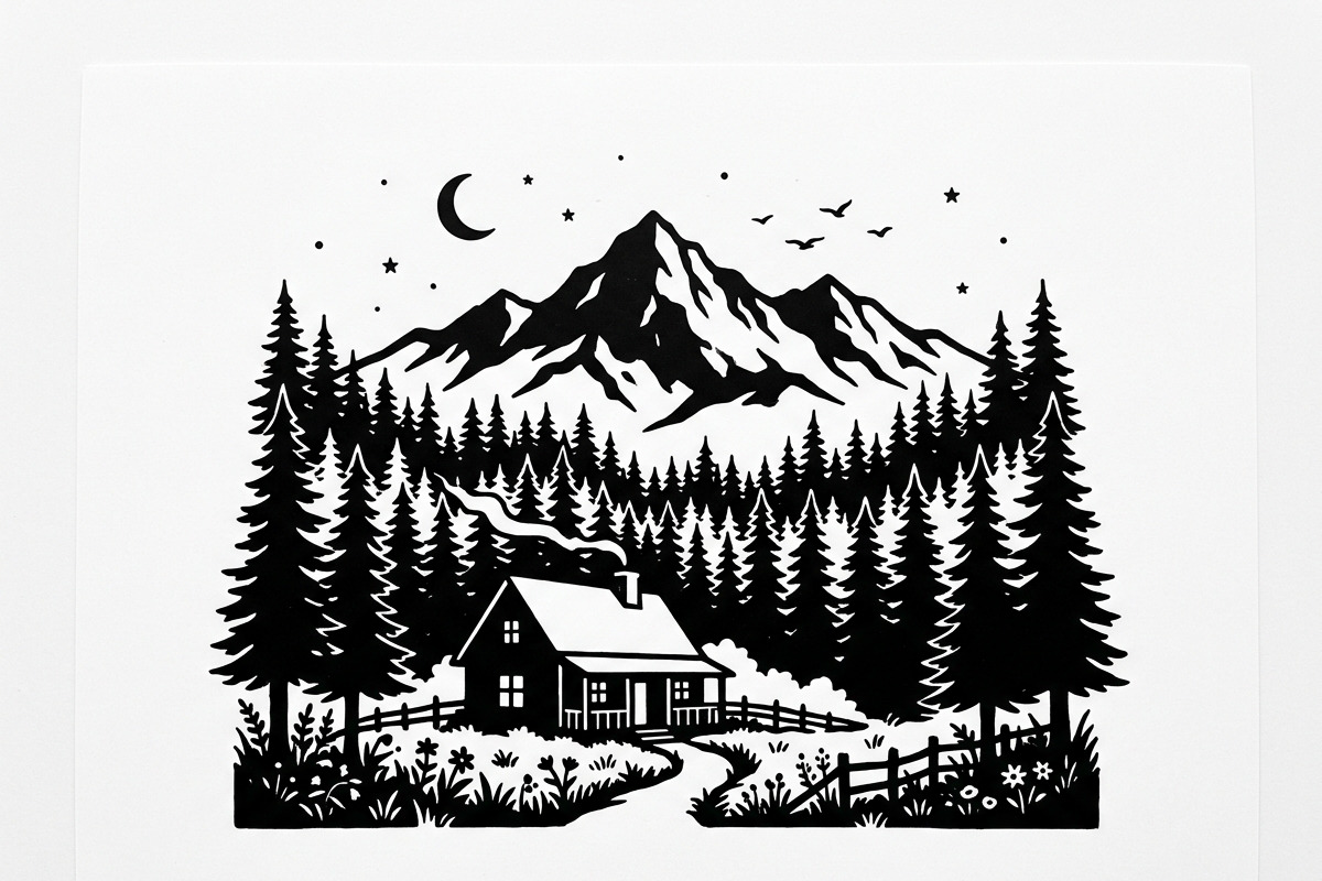 Majestic Pine Trees SVG, a Finance Illustration by Amazin_art (Photo 2 of 34)
