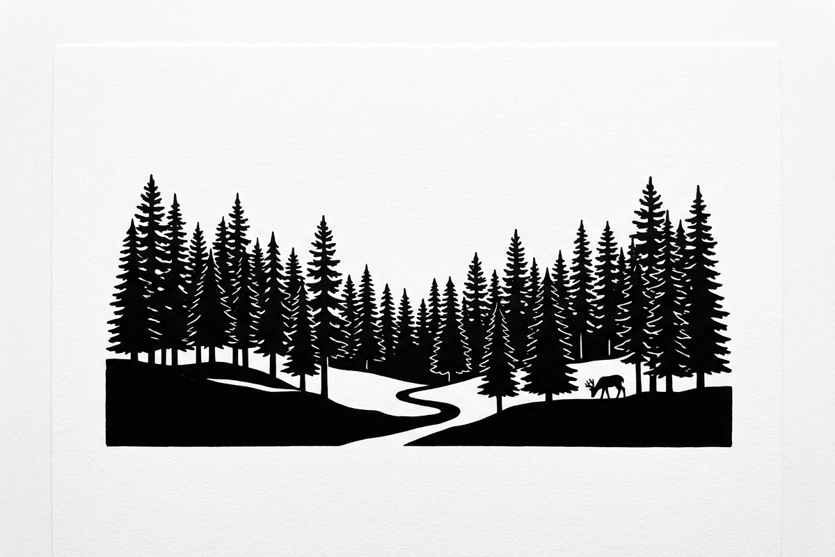 Majestic Pine Trees SVG, a Finance Illustration by Amazin_art (Photo 6 of 34)