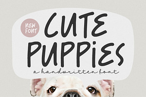 Cute Puppies - Handwritten Font