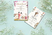 12 Simple Floral Wedding Invitations, an Invitation Template by WynterLife Studio (Thumbnail 6 of 7)