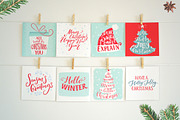 Christmas cards with hand lettering, an Illustration by Anna's Creative Store (Thumbnail 3 of 5)