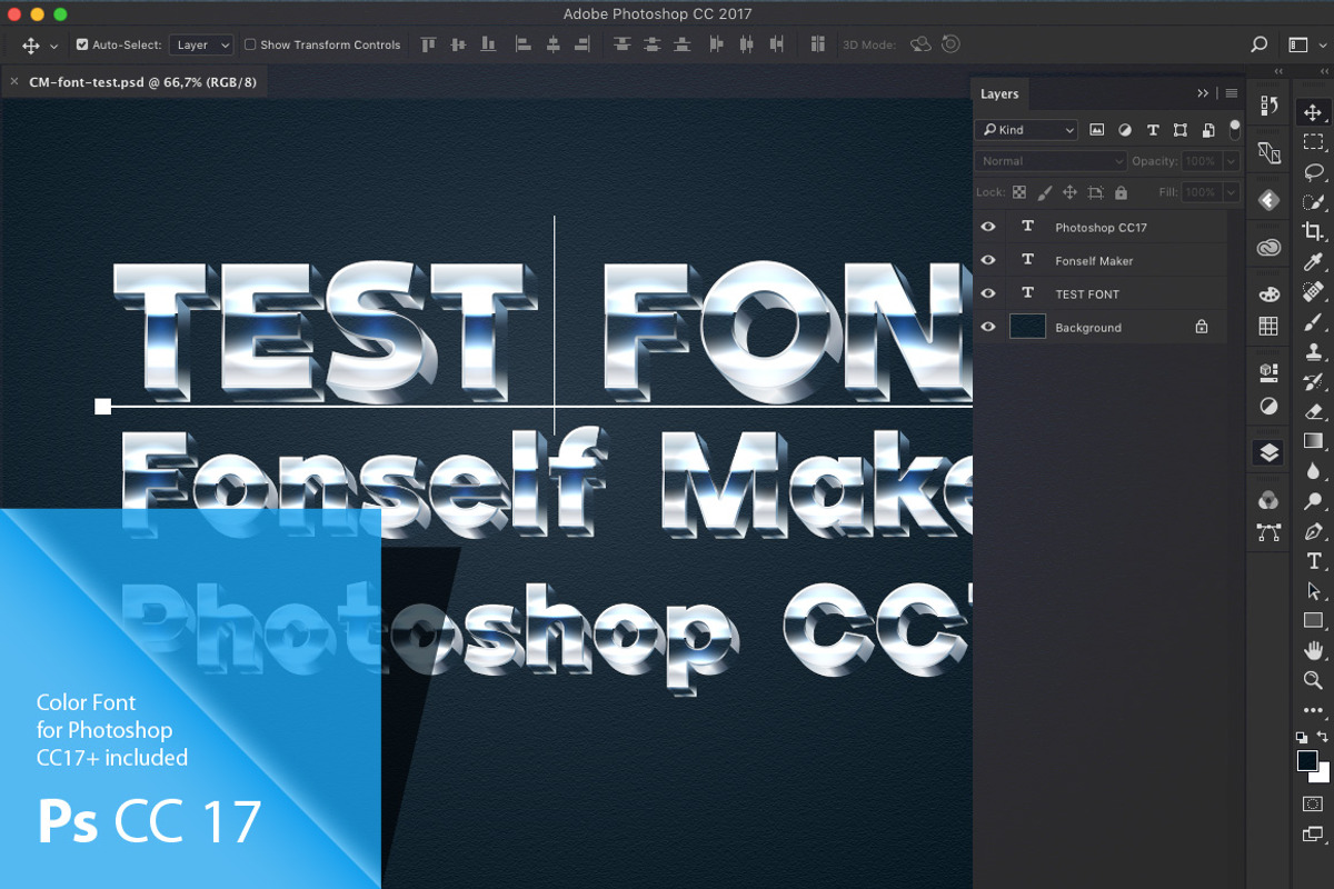 Silver chrome and aluminum 3D font preview 5