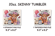 Highland Cow Baby 20oz Tumbler, an Arts & Entertainment Photo by LamanAzalea (Thumbnail 2 of 2)