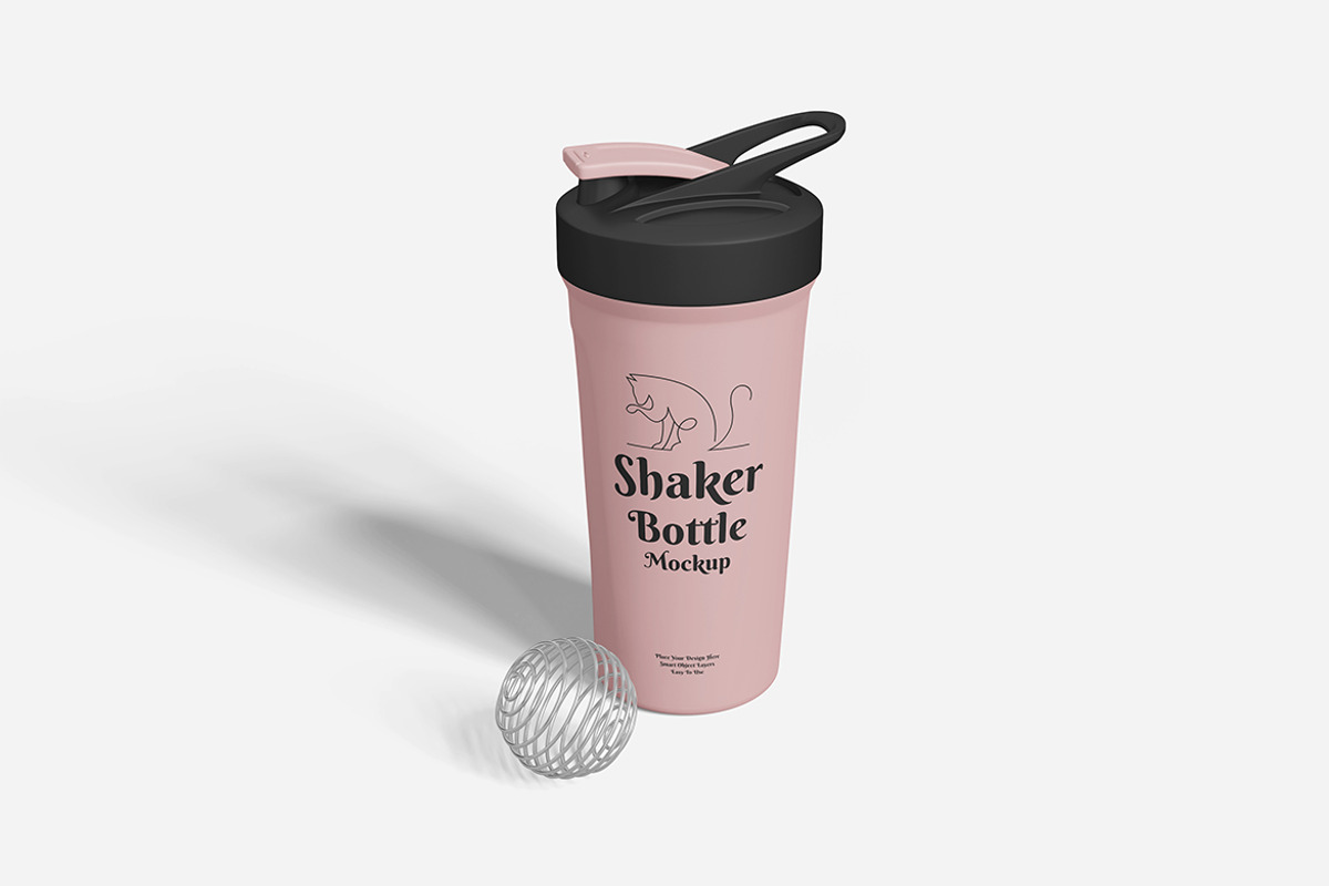 Shaker Bottle Mockup PSD, a Cups & Container Mockup by Indah (Photo 6 of 6)