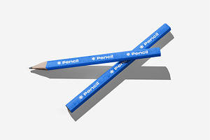 Construction Pencil Mockup, a Pens & Pencil Mockup by baim_std