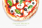 Italian Brunch Watercolor, a Food Illustration by Volha Studio (Thumbnail 11 of 11)