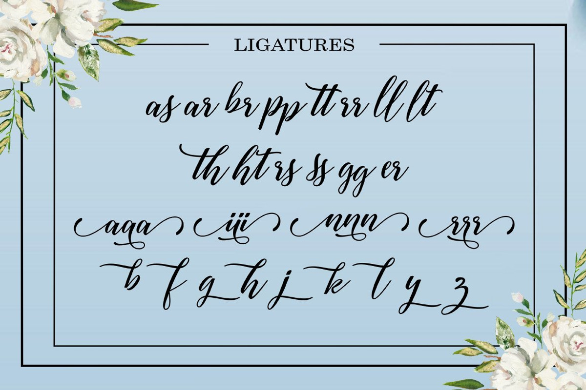 Austina Script, a Script Font by Zane Studio (Photo 10 of 11)