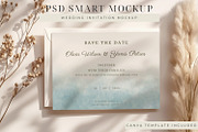 Wedding Invitation PSD Mockup, an Advertising Mockup by ClipCraft (Thumbnail 7 of 9)