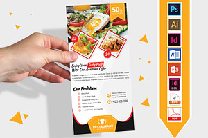 Rack Card Restaurant DL Flyer V-02